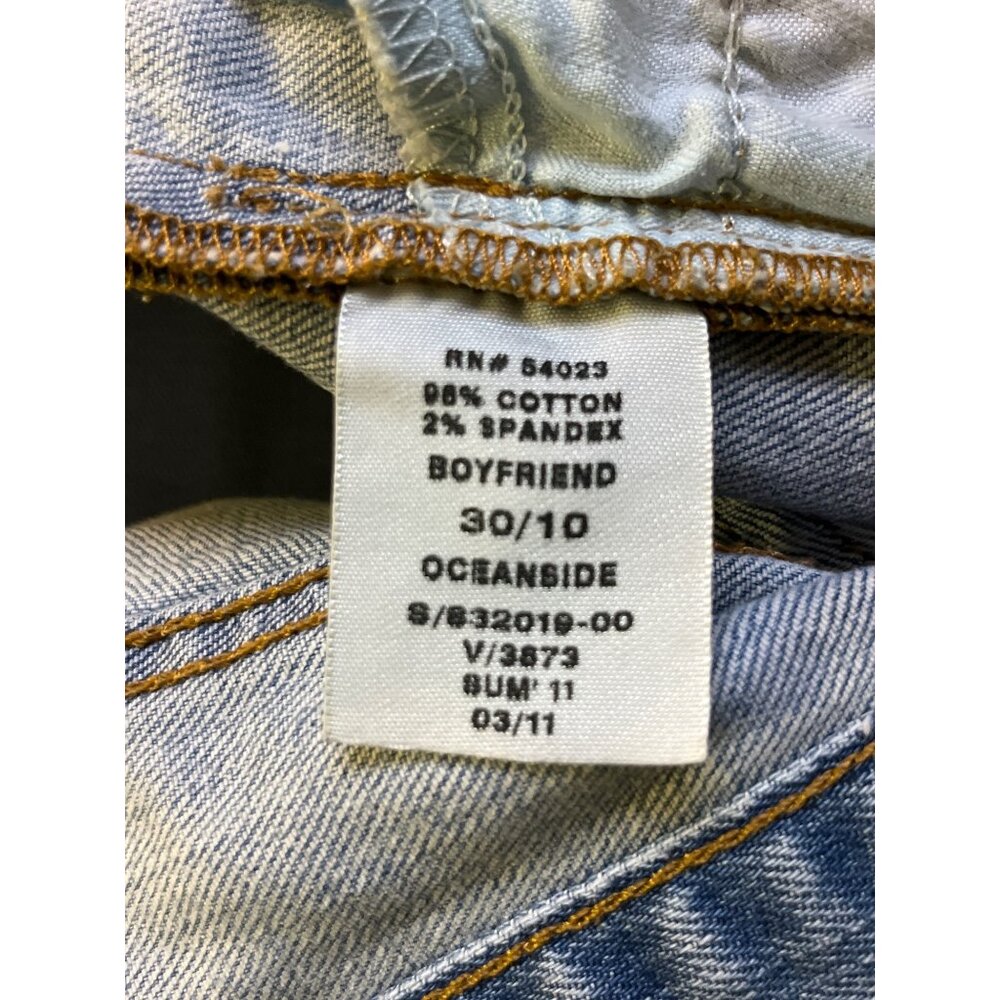 Gap 1969 Boyfriend Denim Shorts 30/10 Split Hem Used - Picture 8 of 13